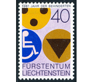 Intern. Year of people with a disability  - Liechtenstein 1981 - 40 Rappen