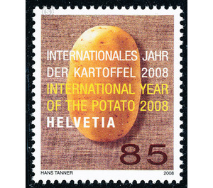 Intern. Year of the potato  - Switzerland 2008 - 85 Rappen