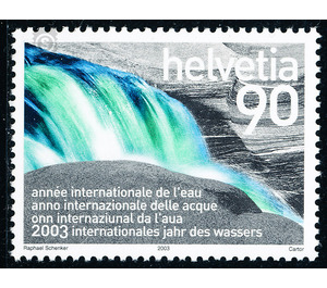 Intern. Year of the water  - Switzerland 2003 - 90 Rappen