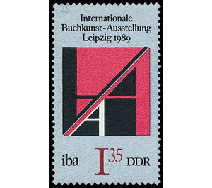 International Book Art Exhibition (IBA), Leipzig  - Germany / German Democratic Republic 1989 - 135 Pfennig