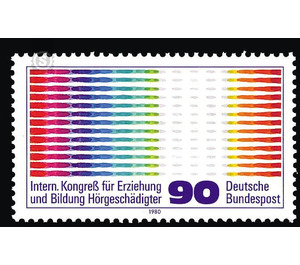 International Congress for Education Hearing Impaired, Hamburg 1980  - Germany / Federal Republic of Germany 1980 - 90 Pfennig
