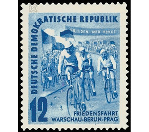 International Long Distance Cycling for Peace Warsaw-Berlin-Prague  - Germany / German Democratic Republic 1952 - 12 Pfennig