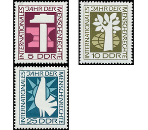 International Year of Human Rights  - Germany / German Democratic Republic 1968 Set