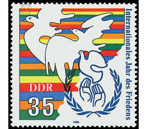 International Year of Peace  - Germany / German Democratic Republic 1986 - 35 Pfennig