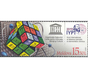 International Year Of The Periodic Table - Moldova 2019 - 15.50