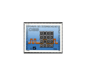 Introduction of the digital direct dialling system  - Austria / II. Republic of Austria 1986 Set