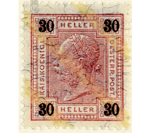 Issue 1901  - Austria / k.u.k. monarchy / Empire Austria 1901 - 30 Heller