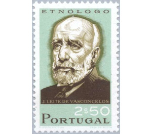 J Leite de Vasconcelos (1858-1941) linguist, ethnologist & a - Portugal 1966 - 2.50