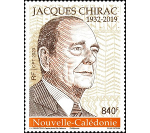 Jacques Chirac(1932-2019), President - Melanesia / New Caledonia 2020
