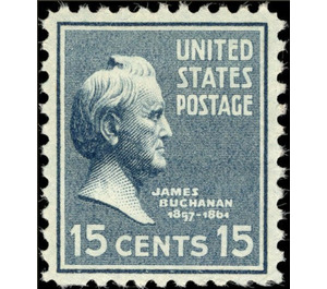 James Buchanan (1791-1868), 15th President of the U.S.A. - United States of America 1938