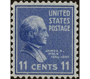 James K. Polk (1795-1849), 11th President of the U.S.A. - United States of America 1938