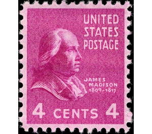 James Madison (1751-1836), fourth President of the U.S.A. - United States of America 1938