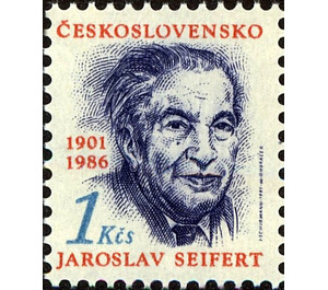 Jaroslav Seifert (1901-1986), poet - Czechoslovakia 1991 - 1