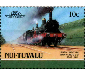 Jenny Lind Type 2-2-2 1847 UK - Polynesia / Tuvalu, Nui 1987