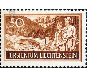 job creation  - Liechtenstein 1937 - 50 Rappen
