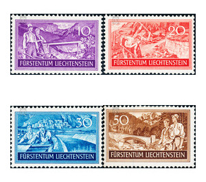 job creation  - Liechtenstein 1937 Set