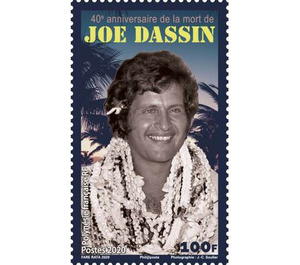 Joe Dassin, Singer, 40th Anniversry of Death - Polynesia / French Polynesia 2020 - 100