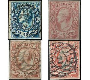 Johann I - Germany / Old German States / Saxony 1856 Set