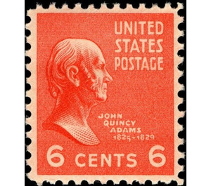 John Quincy Adams (1767-1848), sixth President of the U.S.A. - United States of America 1938