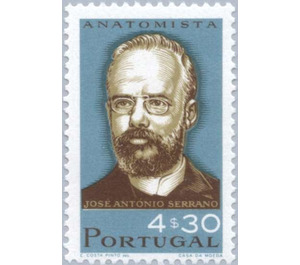 José Antönio Serrano (1851-1904) anatomist & osteologist - Portugal 1966 - 4.30