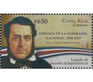 Juan Rafael Mora Porras & Defense of Independence 1856-1857 - Central America / Costa Rica 2019 - 630