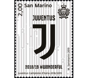Juventus Champion of Italy 2018-2019 - San Marino 2019 - 2