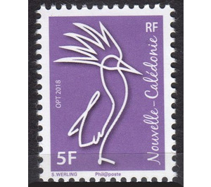 Kagu Definitives (2018 Imprint Date) - Melanesia / New Caledonia 2018 - 5