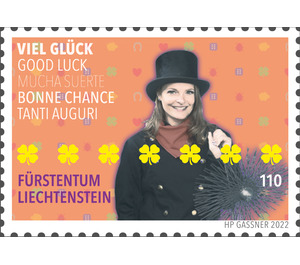 Kaminfeger «Viel Glück» - Kleeblatt  - Liechtenstein 2022 - 1.10 Swiss Franc