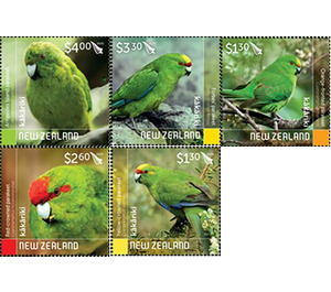 Karakiri - New Zealand Parakeets (2020) - New Zealand 2020 Set