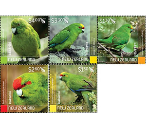 Karakiri - New Zealand Parakeets (2020) - New Zealand 2020 Set