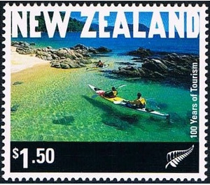 Kayaking in Abel Tasman National Park - New Zealand 2001 - 1.50