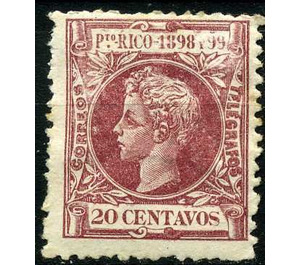 King Alfonso XIII - Caribbean / Puerto Rico 1898 - 20