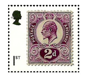 King Edward VII stamp of 1910 - United Kingdom 2019