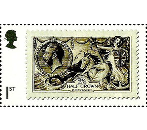 King George V stamp of 1913 - United Kingdom 2019