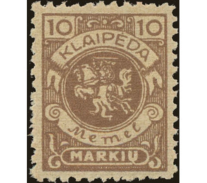 Klaipeda coat of arms - Germany / Old German States / Memel Territory 1923 - 10