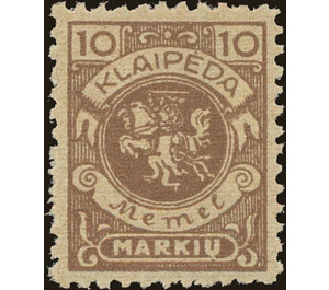 Klaipeda coat of arms - Germany / Old German States / Memel Territory 1923 - 10