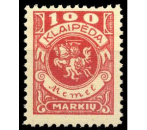 Klaipeda coat of arms - Germany / Old German States / Memel Territory 1923 - 100