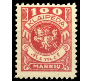 Klaipeda coat of arms - Germany / Old German States / Memel Territory 1923 - 100