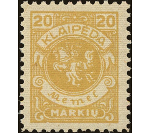 Klaipeda coat of arms - Germany / Old German States / Memel Territory 1923 - 20