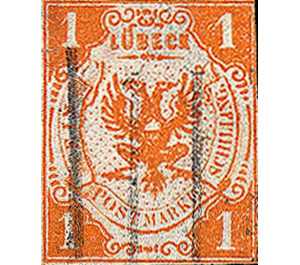 Lübeck coat of arms - Germany / Old German States / Lübeck 1859 - 1