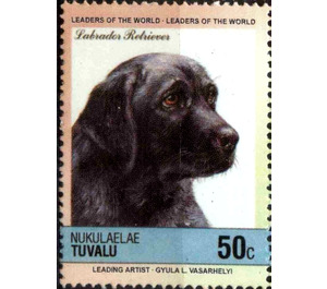 Labrador Retriever (Canis lupus familiaris) - Polynesia / Tuvalu, Nukulaelae 1985