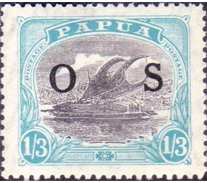 Lakatoi - Black overprint OS - Melanesia / Papua 1931