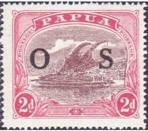 Lakatoi - Black overprint OS - Melanesia / Papua 1931 - 2