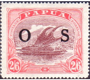 Lakatoi - Black overprint OS - Melanesia / Papua 1931