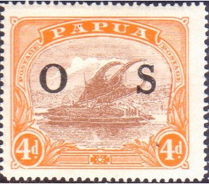 Lakatoi - Black overprint OS - Melanesia / Papua 1931 - 4