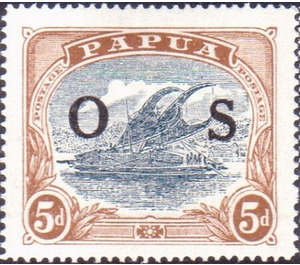 Lakatoi - Black overprint OS - Melanesia / Papua 1931 - 5