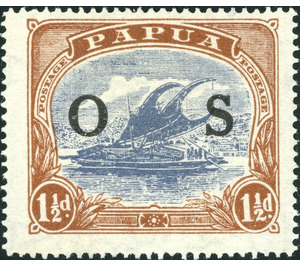 Lakatoi - Black overprint OS - Melanesia / Papua 1931