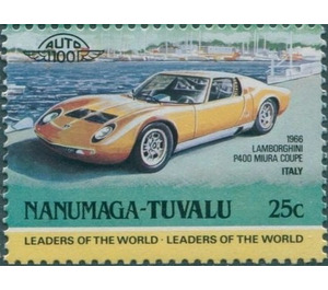 Lamborghini P400 Miura Coupe - Polynesia / Tuvalu, Nanumaga 1984