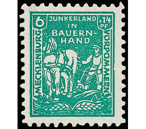 Land reform: Junkerland in Bauernhand  - Germany / Sovj. occupation zones / Mecklenburg-Vorpommern 1945 - 6 Pfennig