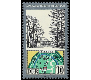 landscape park  - Germany / German Democratic Republic 1981 - 10 Pfennig